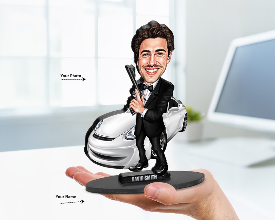 Auto Sales Professional — Premium figurine — custom personalized Business gift, premium wood 8 inches