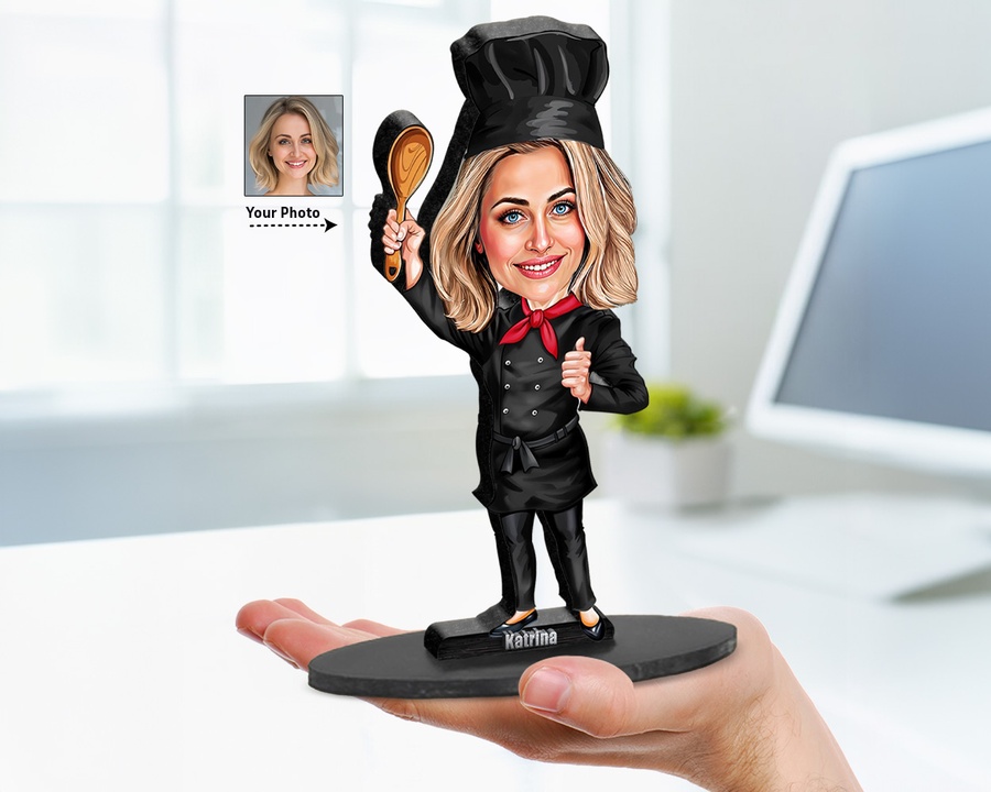 Bartender Cocktail figurine — custom Culinary gift