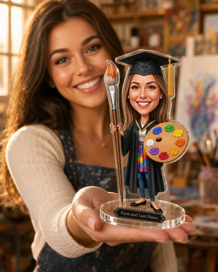 Art School Graduate figurine — custom Education gift