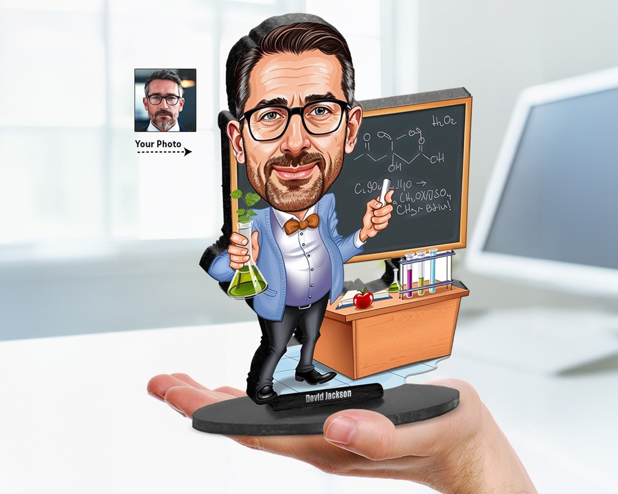Chemistry Teacher figurine — custom Education gift