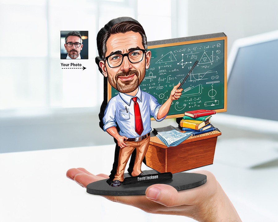Math Teacher figurine — custom Education gift