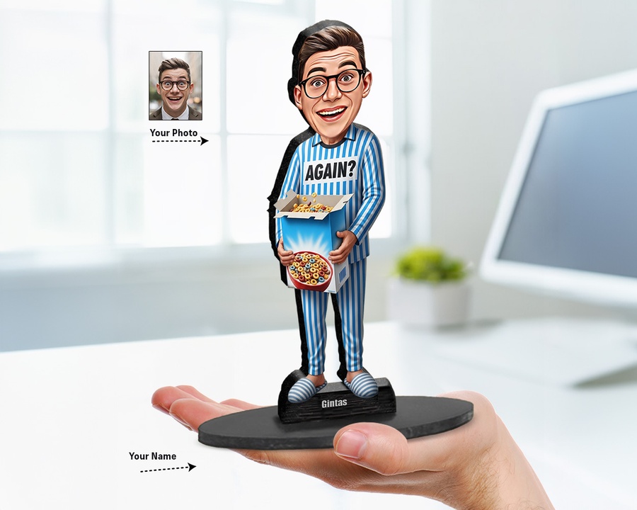 Cereal Guy Breakfast figurine — custom Funny gift