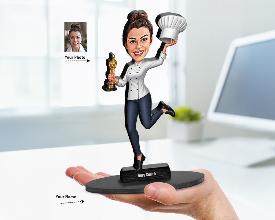 Chef Trophy Award figurine — custom Funny gift