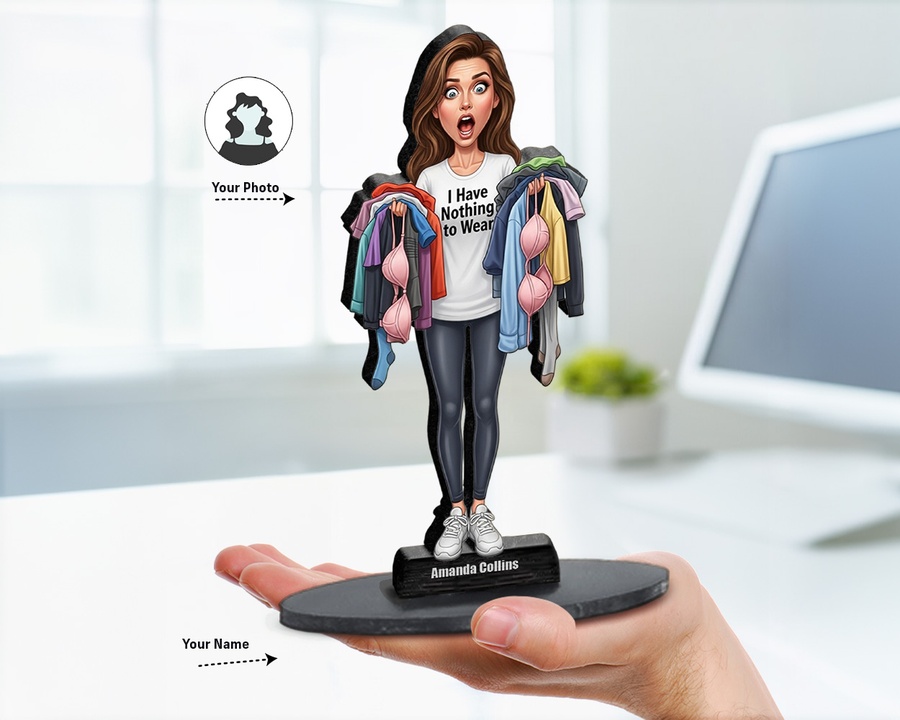 Closet Overload Clothes figurine — custom Funny gift