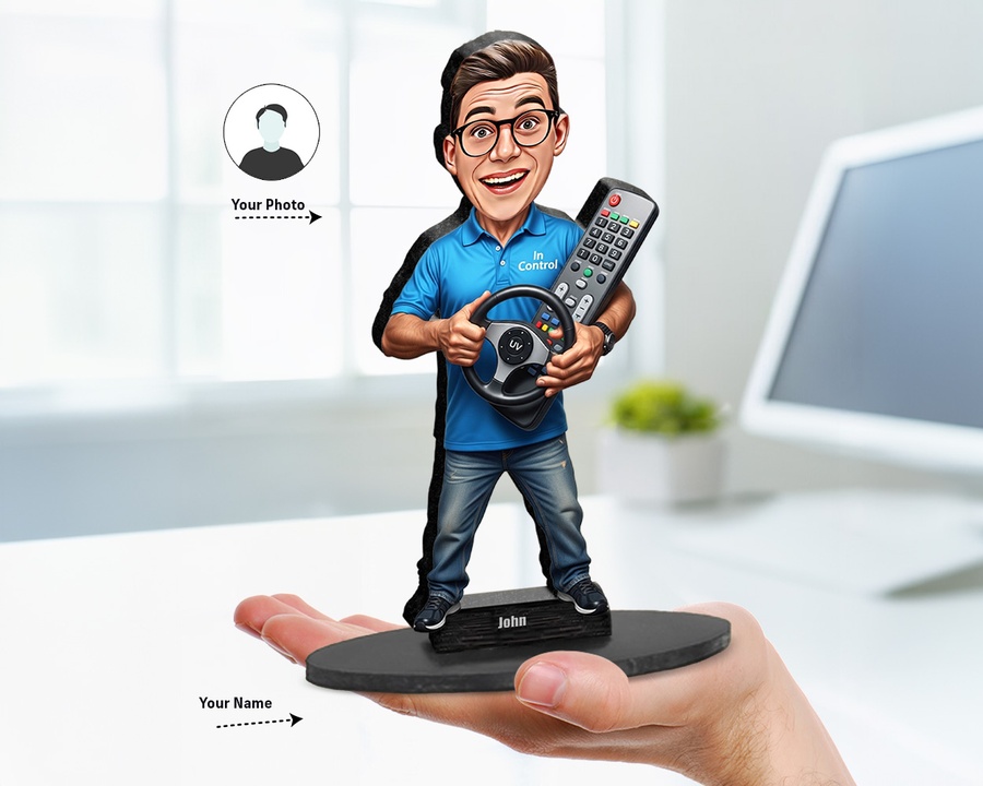 Control Freak Remote figurine — custom Funny gift