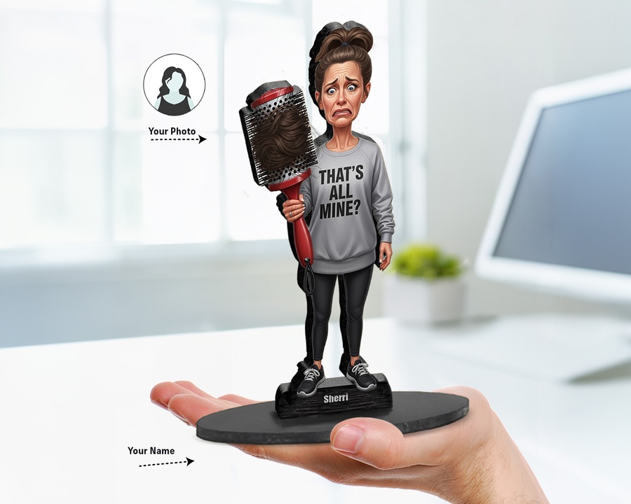 Hair Loss Gag figurine — custom Funny gift