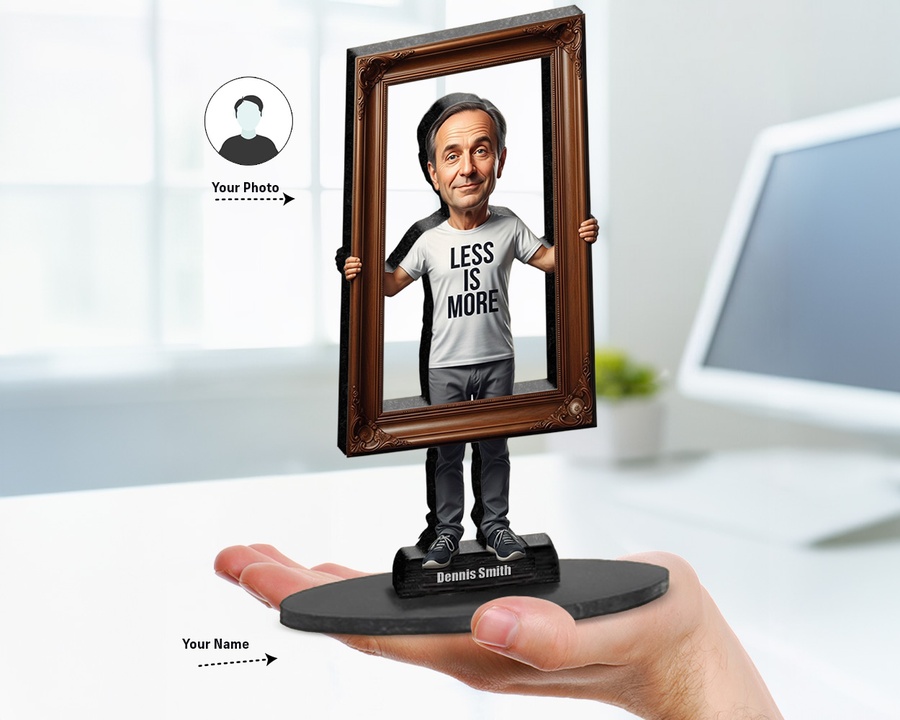 Minimalist Empty Frame figurine — custom Funny gift