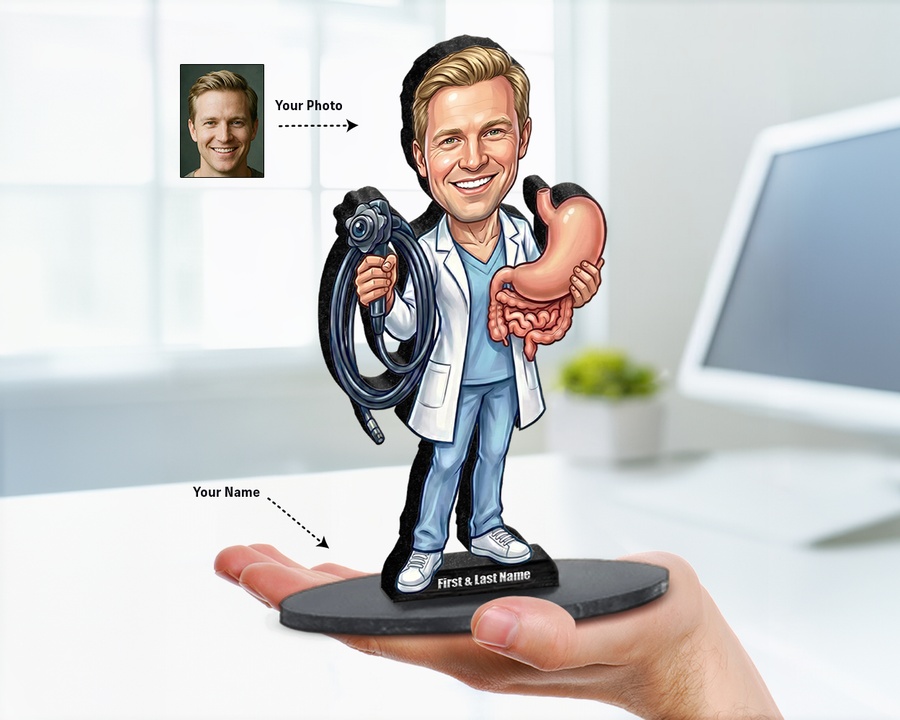 Gastroenterologist figurine — custom Healthcare gift
