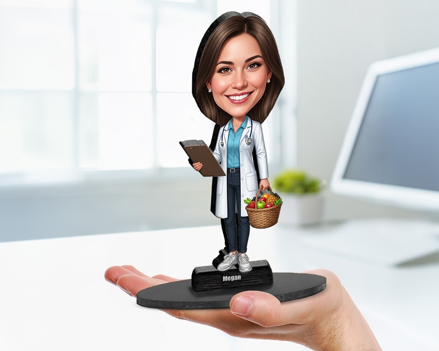 Nutritionist figurine — custom Healthcare gift