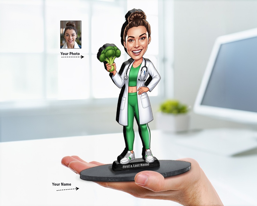 Nutritionist figurine — custom Healthcare gift