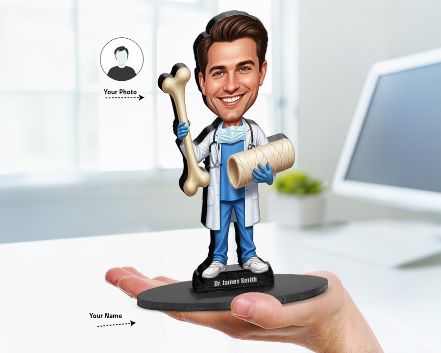 Orthopedic Surgeon figurine — custom Healthcare gift