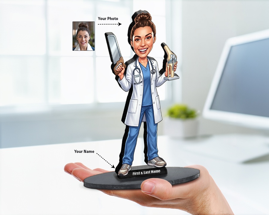 Orthopedic Surgeon figurine — custom Healthcare gift