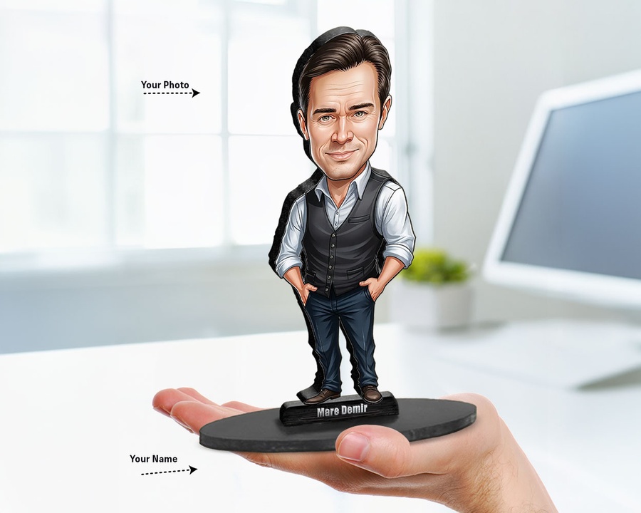 Business Professional figurine — custom personalized Business gift, premium wood 8 inches