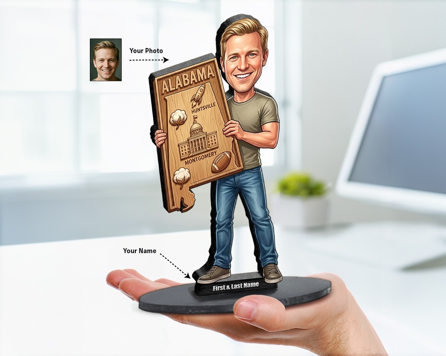 Realtor — House Sign figurine — custom personalized Business gift, premium wood 8 inches