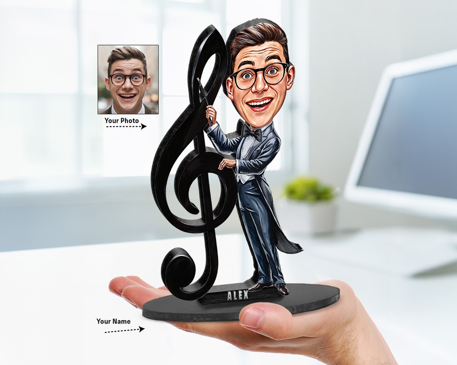 Music Teacher figurine — custom Music gift