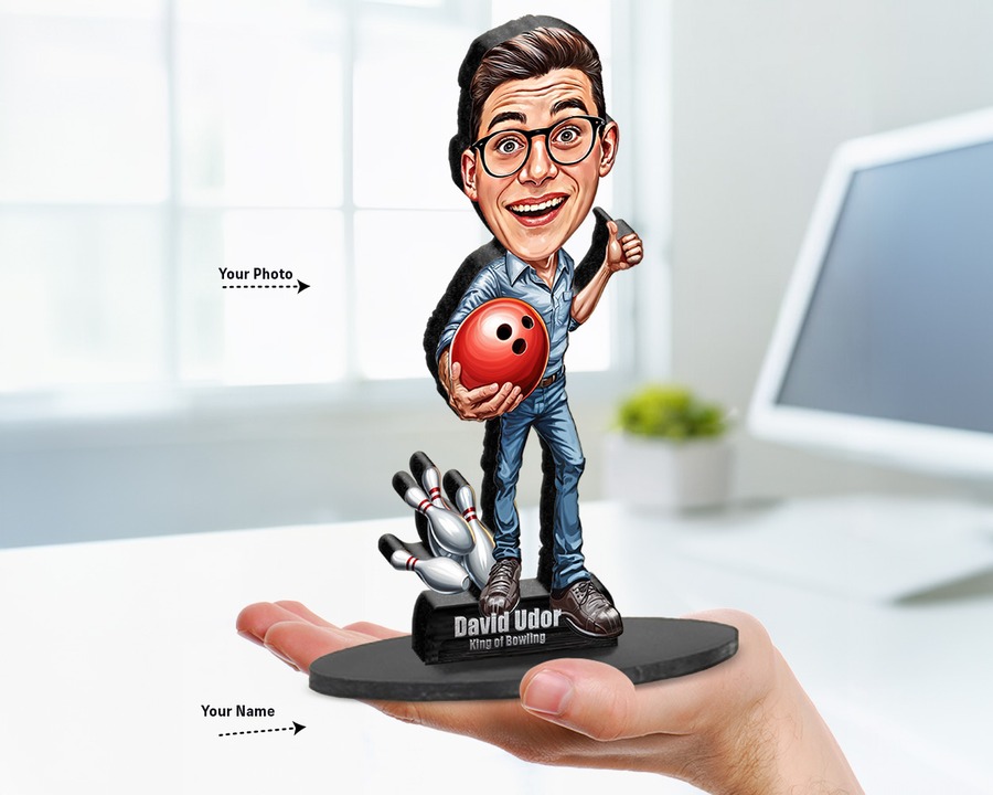 Bowler (Male) figurine — custom Sport gift