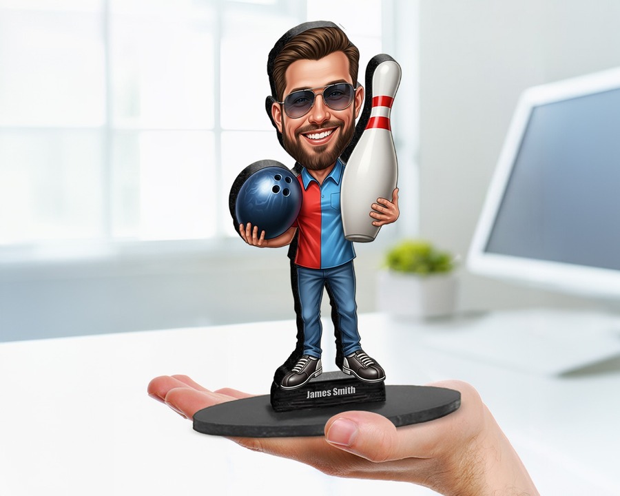 Bowler (Male) figurine — custom Sport gift