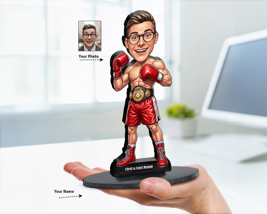 Boxer figurine — custom Sport gift