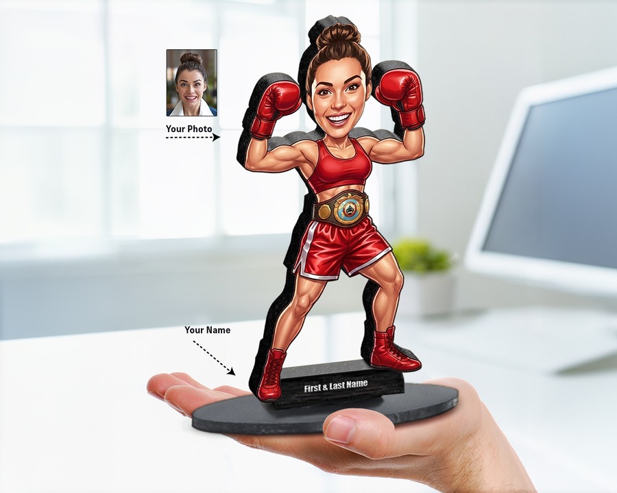 Boxer figurine — custom Sport gift