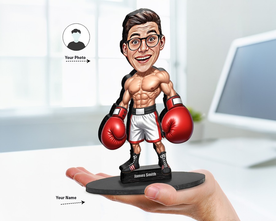 Boxer (Male) figurine — custom Sport gift