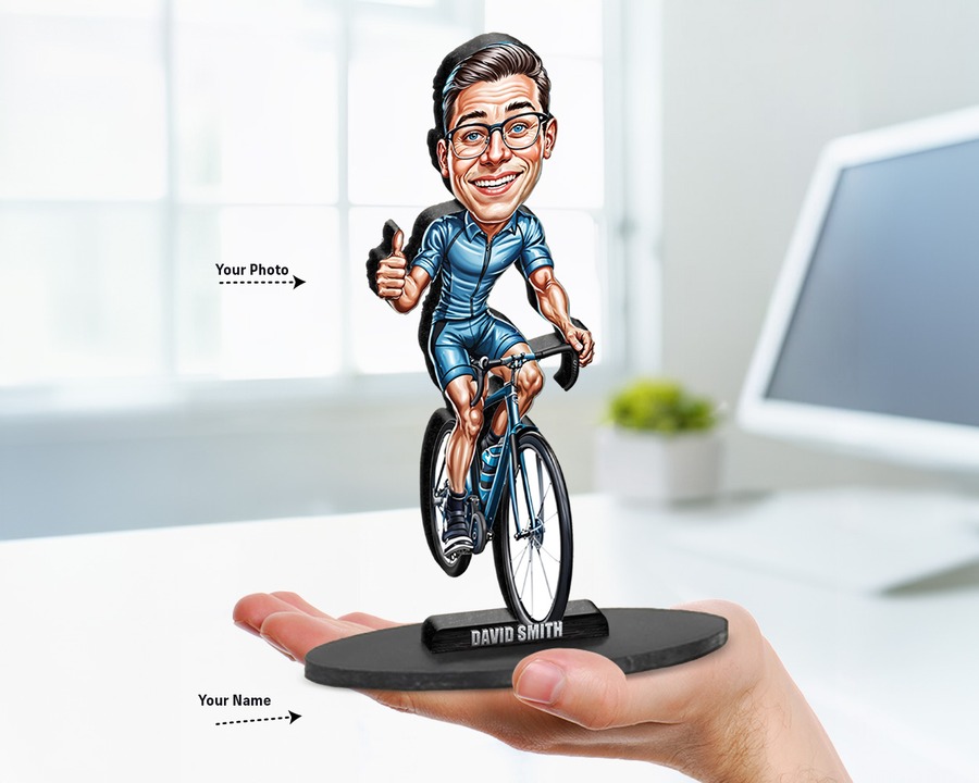 Cyclist (Male) figurine — custom Sport gift
