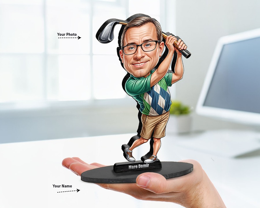 Golfer figurine — custom Sport gift