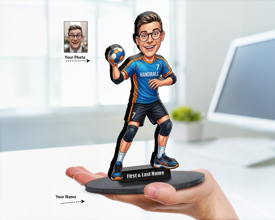 Handball Player figurine — custom Sport gift