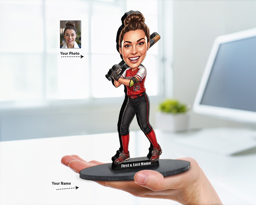 Softball Player figurine — custom Sport gift