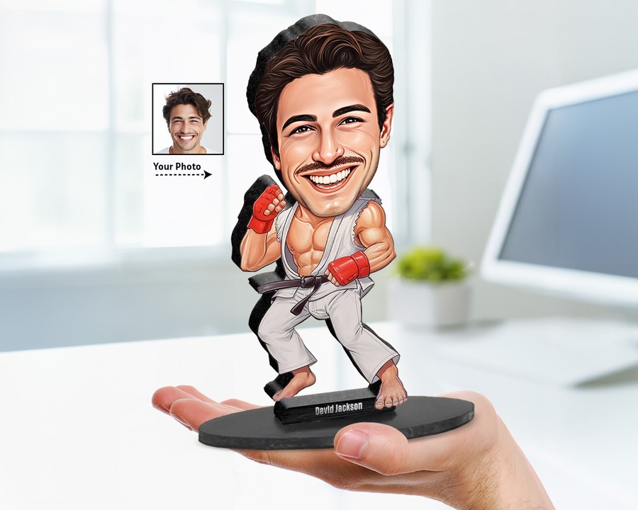 Karate Fighter (Male) figurine — custom Sport gift