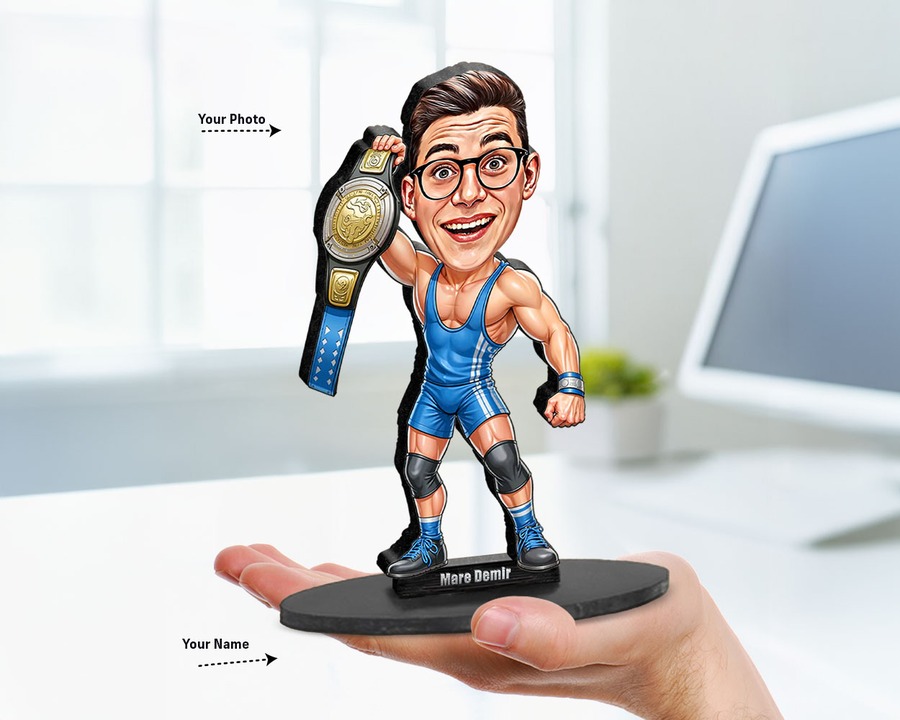 Pro Wrestler (Male) figurine — custom Sport gift