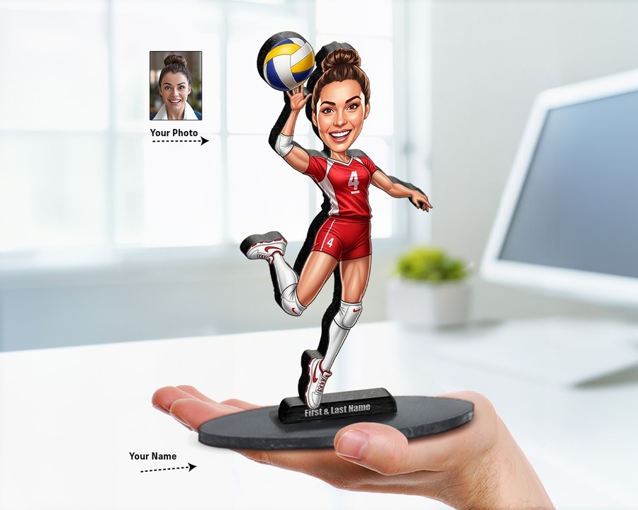 Volleyball Player figurine — custom Sport gift