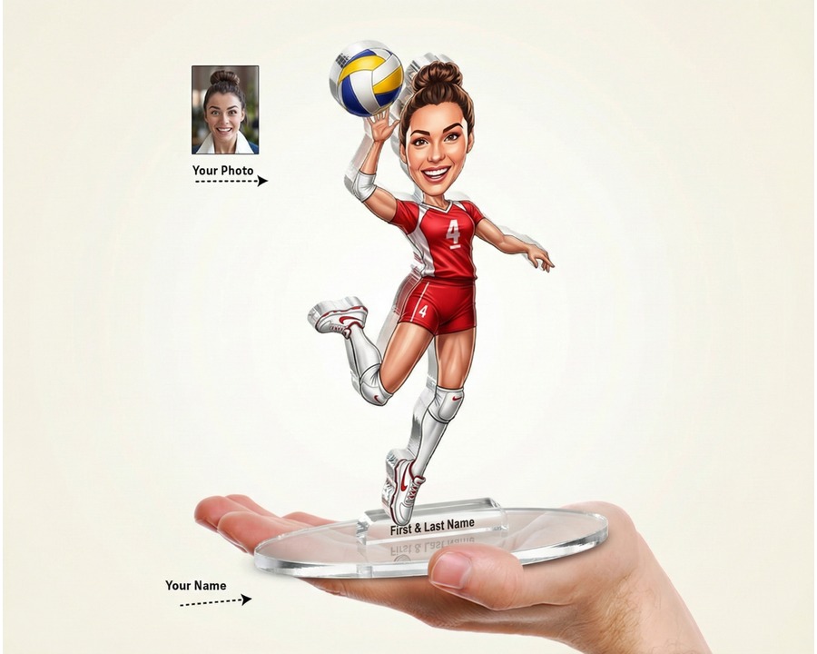 Volleyball Player figurine — custom Sport gift