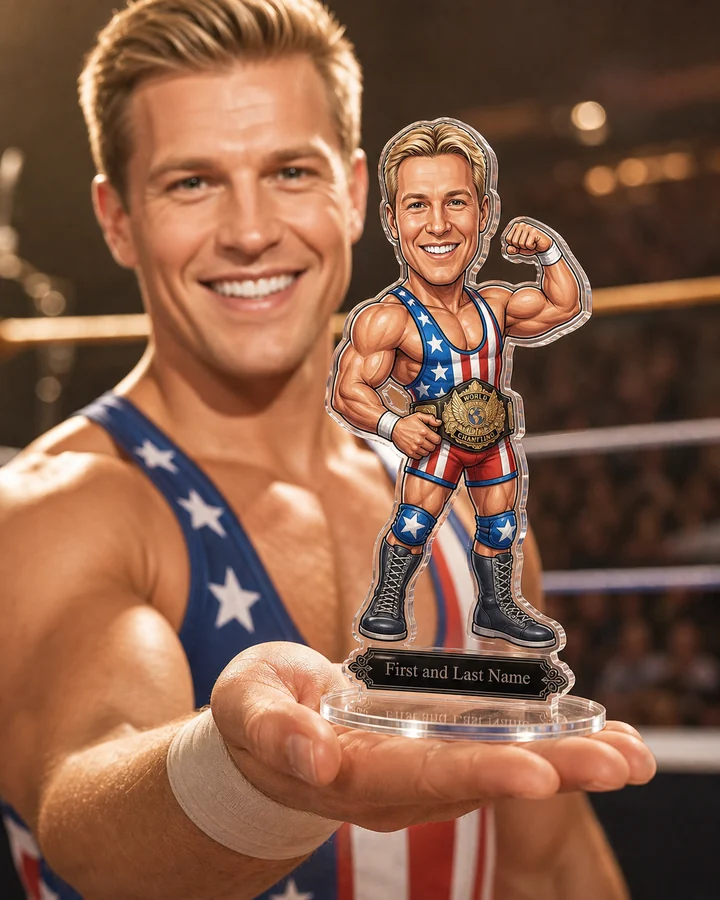 Wrestler (Male) figurine — custom Sport gift